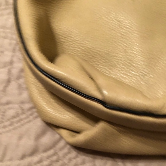 Calvin Klein Cream Leather Hobo Bag - Picture 6 of 9